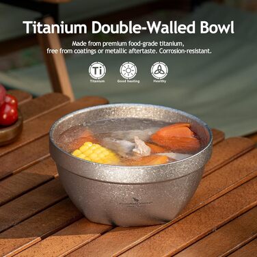 Титановая миска 800 мл Boundless Voyage