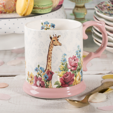 Кружка для чая CreativeTops BLOOMING FANCY Giraffe, керамика, 480 мл