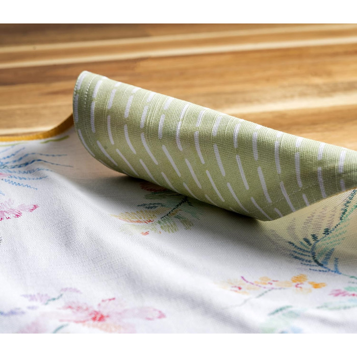 Бавовняні килимки для серветок, набір з 4 шт. , декоративні килимки для серветок, пасхальні килимки, що миються, для свят, вечерь, весни, літа (33 см x 48 см) (041 - Райський острів), 39Hermine 100