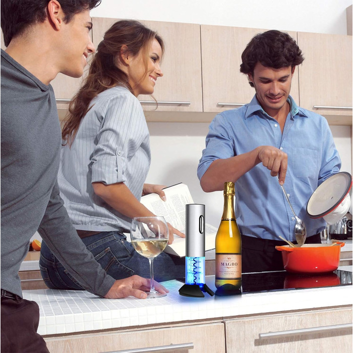 Електричний відкривач для пляшок вина 4-в-1 WIWONEY