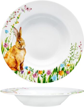 Набір із 6 тарілок для супу на Великдень 150 мл MamboCat