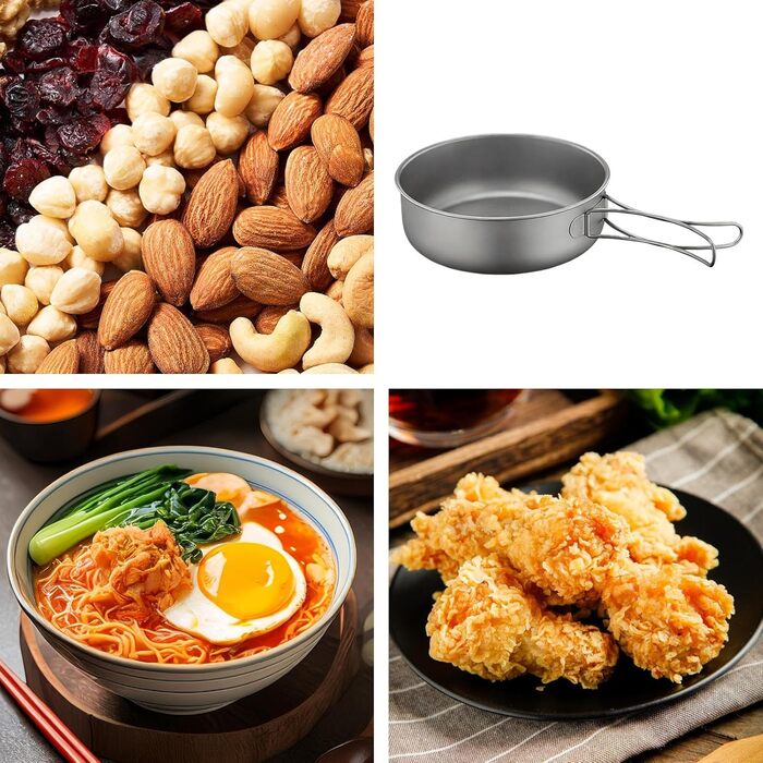 Туристическая сковорода из чистого титана 1,2л Generisch