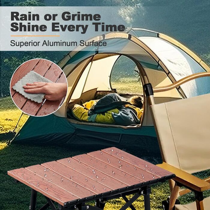 Складной алюминиевый стол с регулируемой высотой и сумкой для хранения Odoland