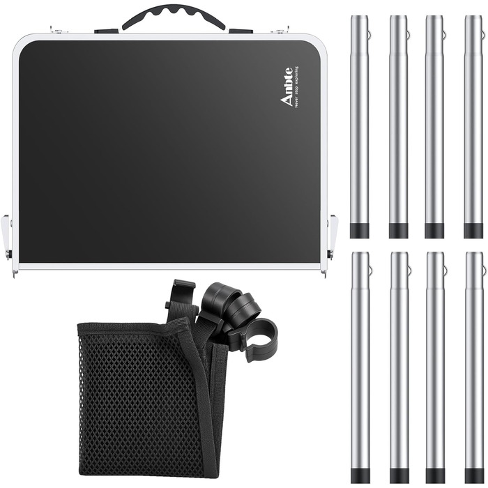 Сложный серый кемпинговый столик Anbte