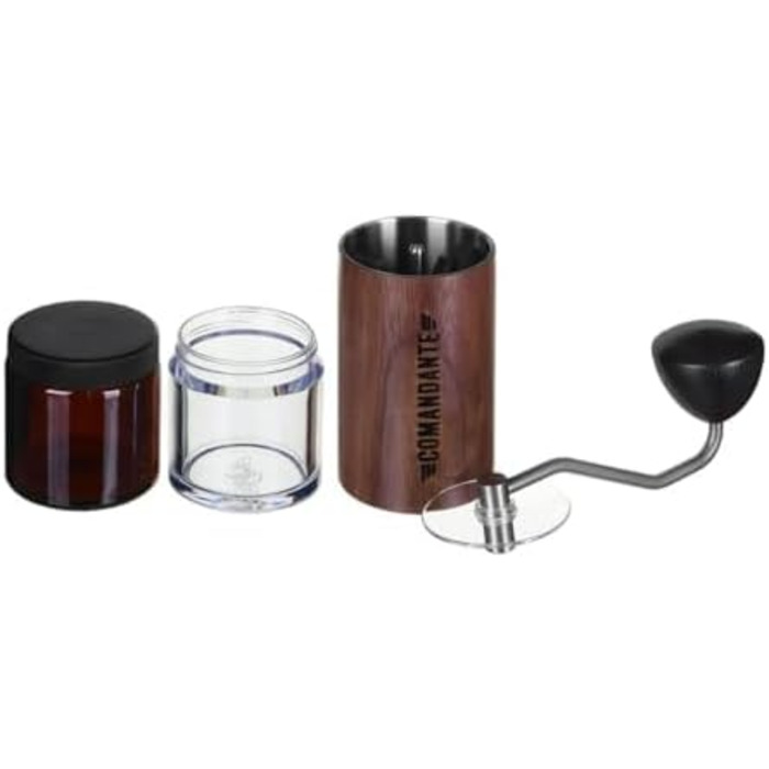 Кавомолка COMANDANTE C40 MK4 Nitro Blade Liquid Amber/Нержавіюча сталь, Срібно-коричнева (Коричнева)
