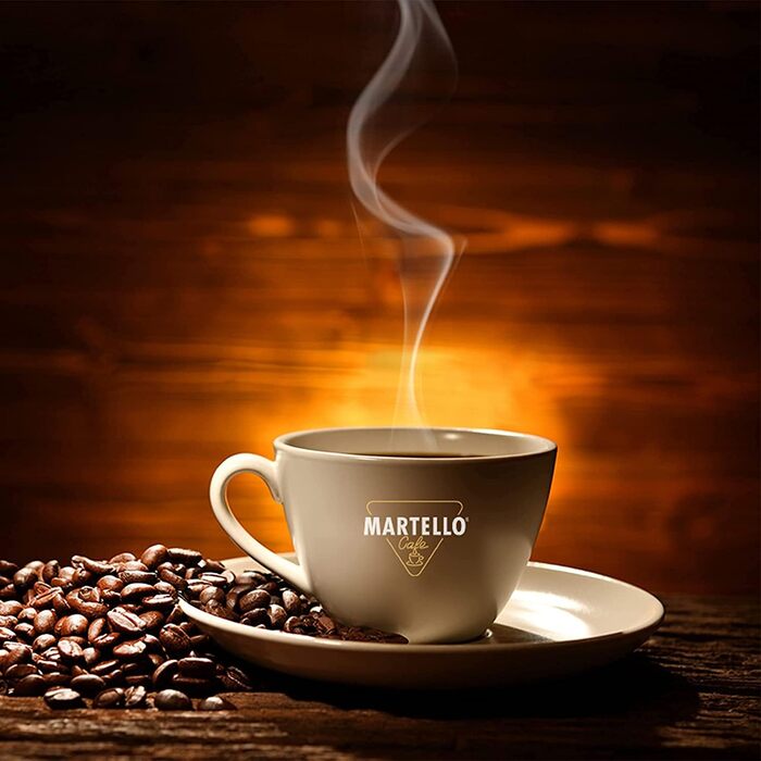 Кофемашина капсульная белая Sensual Martello и набор из 200 кофейных капсул Martello