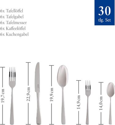 Набір столових приборів 30 предметів Vivo Group Voice Basic Villeroy & Boch