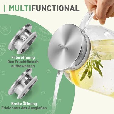 Стеклянный кувшин 2,5л SUSTEAS