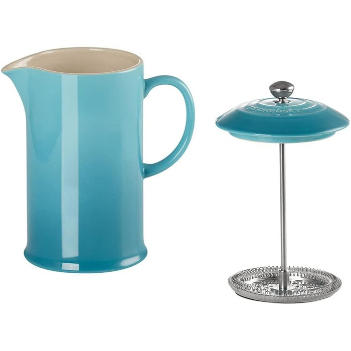 Керамический френч-пресс 750 мл синий с пресс-вставкой из нержавеющей стали Le Creuset