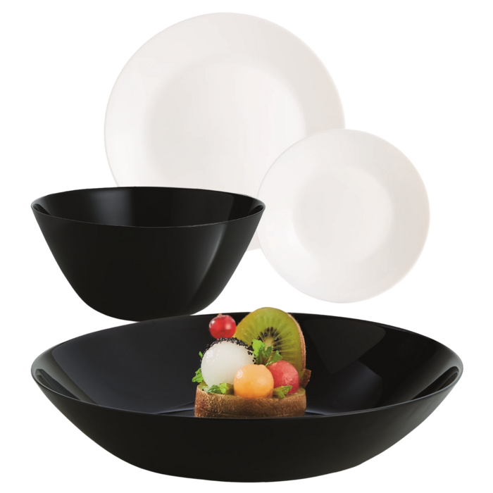 Сервіз Luminarc Lillie Black&White, 19 предметів (7119988)
