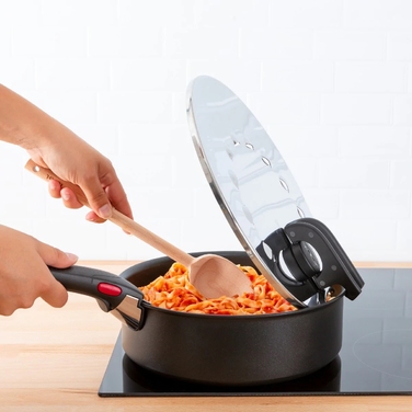 Tefal Кришка із захистом від розбризкування Ingenio, 20-28см, нержавіюча сталь, пластик