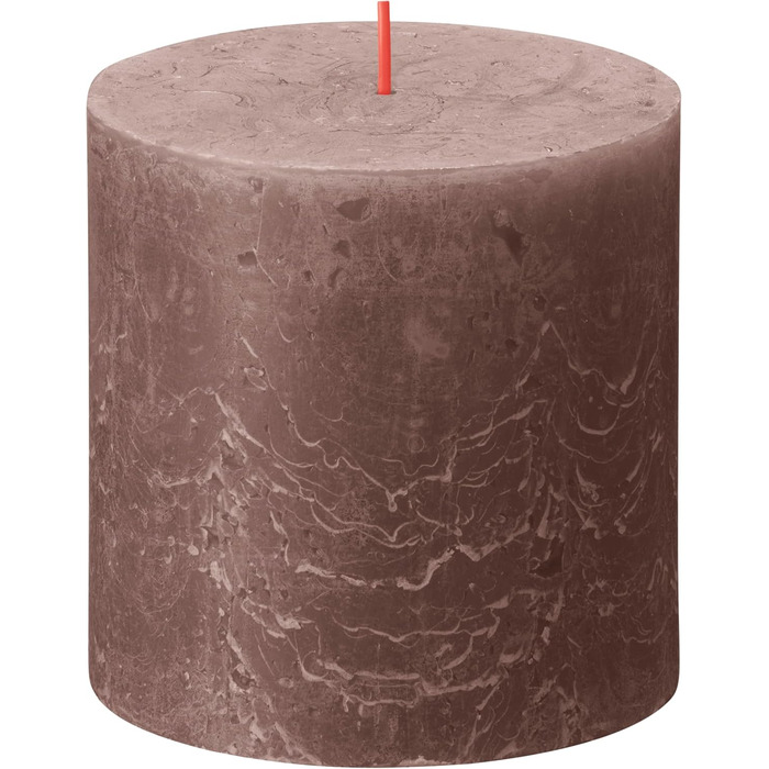 Свічка Bolsius Rustic Pillar XXL - 3 шт. и - 10 x 10 см - Декоративні побутові свічки - Час горіння 62 години - Без запаху - Містить натуральний рослинний віск - Без пальмової олії (Taupe)