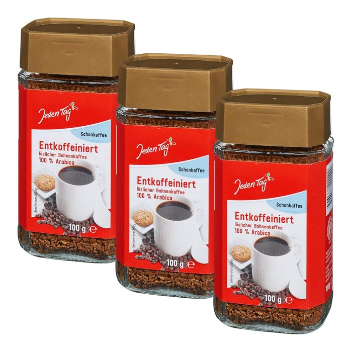 Розчинна кава щодня преміум-якості 100 г Розчинна золота преміум-якості мелена кава Насолоджуйтесь насиченим смаком у кожній чашці (Преміум-якість, 1 упаковка) Преміум-якість (Без кофеїну, 100 г (3 упаковки))