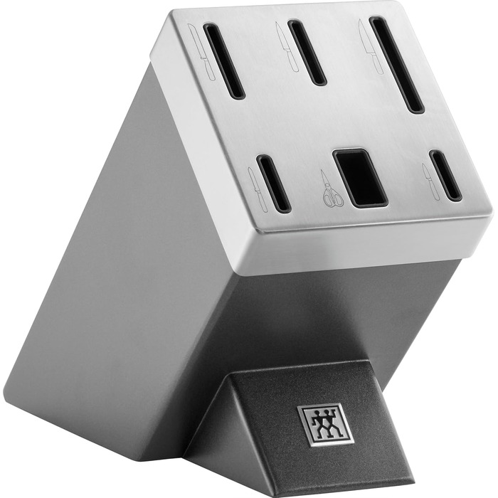 Набор из 5 ножей с ножницами и затачивающим блоком, серый Gourmet Zwilling