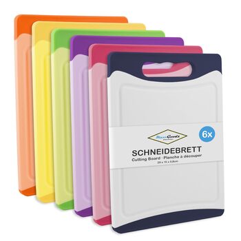 Набір обробних дощок 6 шт кольорові MaxxGoods