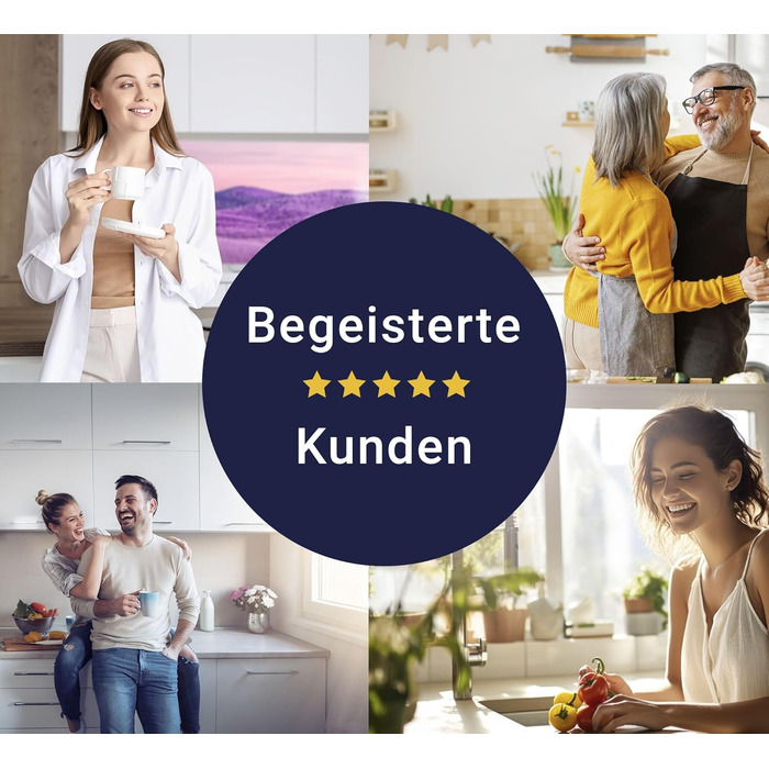 Кухонний фартух timalo зі скляним виглядом Північне море, очерет, захід сонця, океан, солома 2 мм акрилове скло Бризок настінний для плити, кухонний скляний фартух, акрилова скляна настінна панель, панель для фартуха (80 x 50 см, 306- Фіолетовий пейзаж)