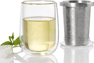 Набор стаканов с фильтрами для листового чая, 2 предмета, Fusion Glass AdHoc