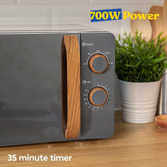 Мікрохвильова піч і, 17 л, 700 Вт, сірий RHMM713G Russell Hobbs