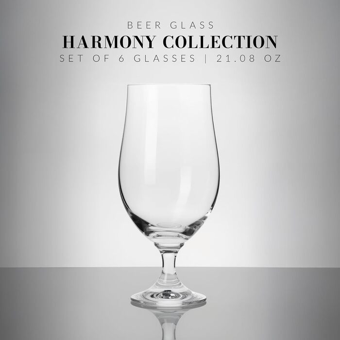 Набор элегантных бокалов для пива 480 мл Krosno