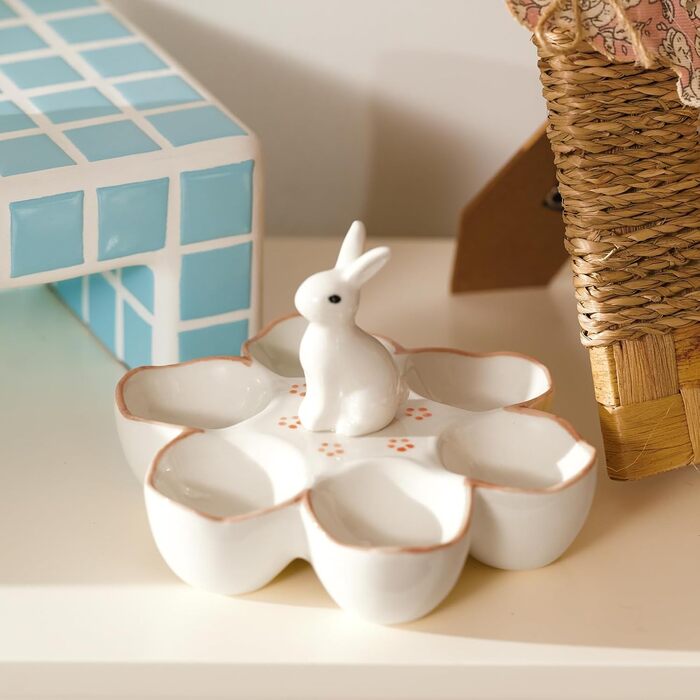 Керамічних підставка для яєць у формі великоднього зайчика DN DECONATION