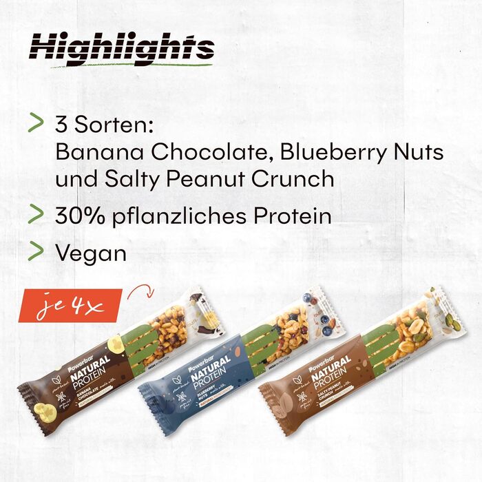 Натуральний протеїновий батончик - - - веганський протеїновий батончик - без пальмової олії - натуральні інгредієнти (Мультисмак, 12 x 40 г)