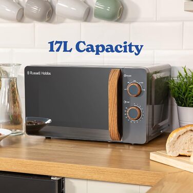 Мікрохвильова піч і, 17 л, 700 Вт, сірий RHMM713G Russell Hobbs