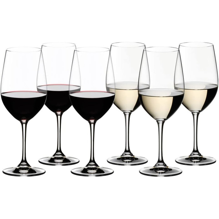 Набор бокалов для красного и белого вина 400 мл, 6 предметов, Vinum Riedel