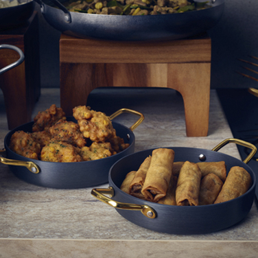 Сковородка для подачи 20*4.5 см, 1.1 л, круглая, алюминиевая, GenWare