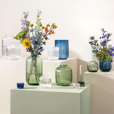 Ваза скляна декоративна 16 х 28 см, зелений Fleur Villeroy & Boch