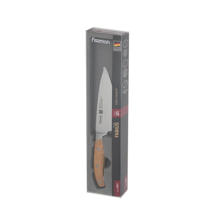 Ніж кухарський Fissman 15 см FABIUS X50CrMoV15 сталь (12073)