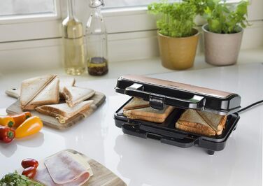 Бутербродница тостер для 2 бутербродов с антипригарным покрытием 900 Вт Bestron