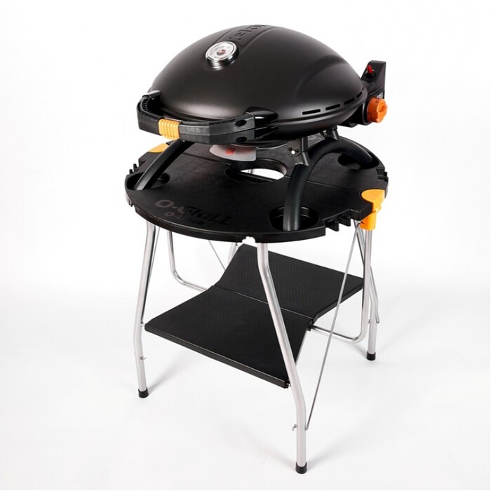 Портативный переносной газовый гриль O-GRILL 900, черный+шланг в подарок! Код: 009062