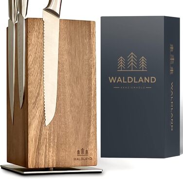 Блок для ножей магнитный и вращающийся на 360° Waldland