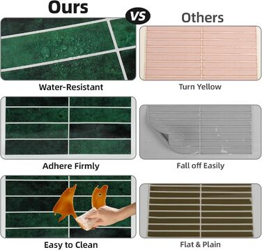 Самоклеющаяся стенная плитка 30 х 30 см WADILE