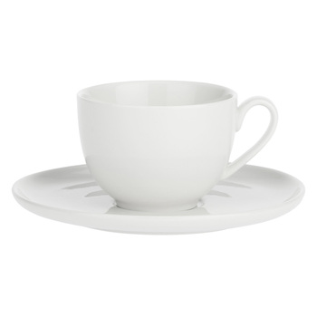 Чашка для чая с блюдцем La Porcellana Bianca CORTE, фарфор, 200 мл