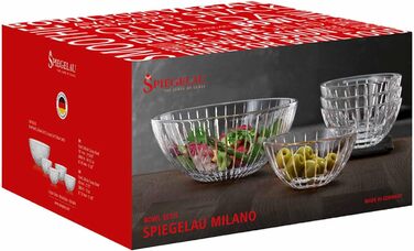 Набір кришталевих салатниць, 5 предметів, Milano Spiegelau
