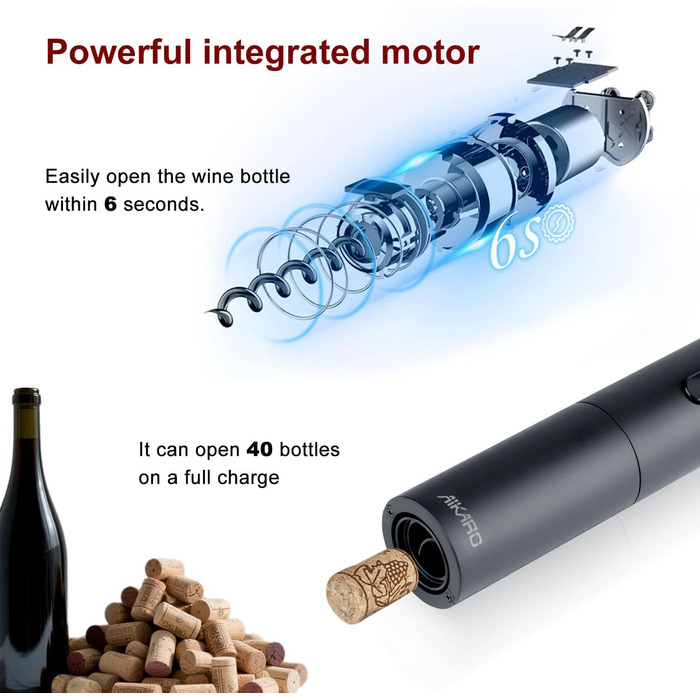 Електричний відкривач для вина AIKARO