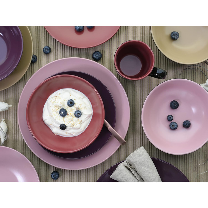 Набір посуду CreaTable, 22457, серія Very сервіз, комбінований сервіз 16 предметів (ягідний)