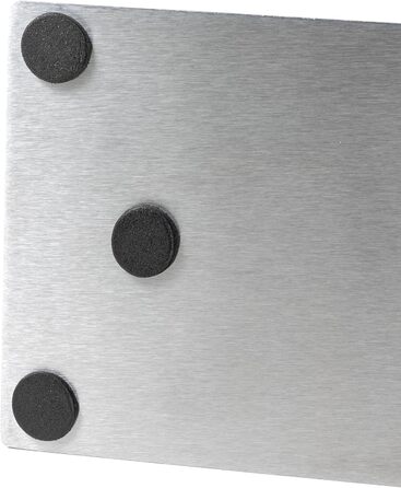 Блок ножів магнітний з деревини акації - Двосторонній тримач для ножів без ножа з магнітом з дерева Ножова дошка з двох сторін (чорна металева основа)