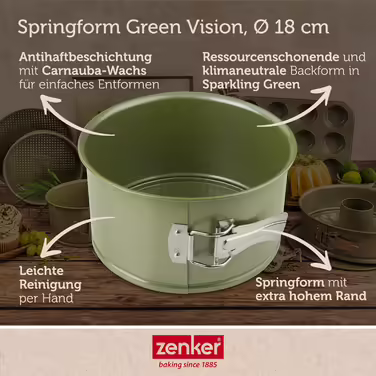 Форма для випічки роз'ємна 18 см Green Vision Zenker