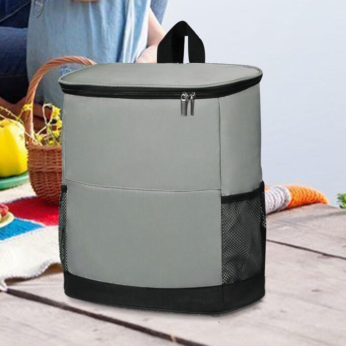 Большой терморюкзак серый Generisch