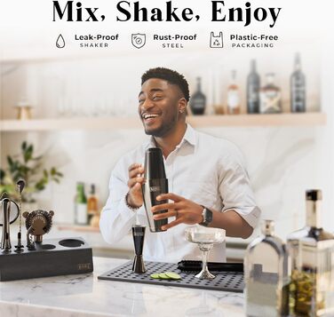 Набір для коктейлів 14 предметів чорний Bare Barrel