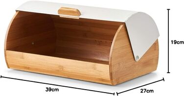 Хлібниця 39 x 27 x 19 см білий Vialex