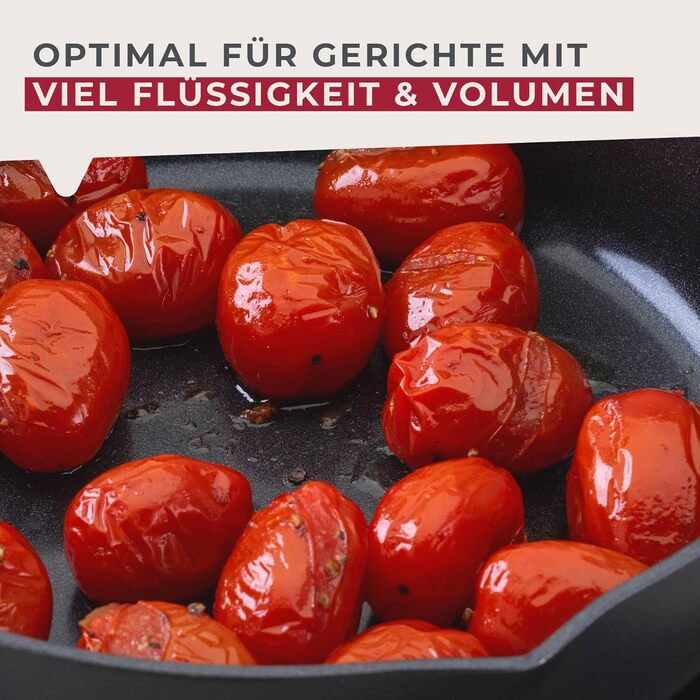 Сковорода 20 см глибока з керамічним покриттям, чорна Highrise Fackelmann