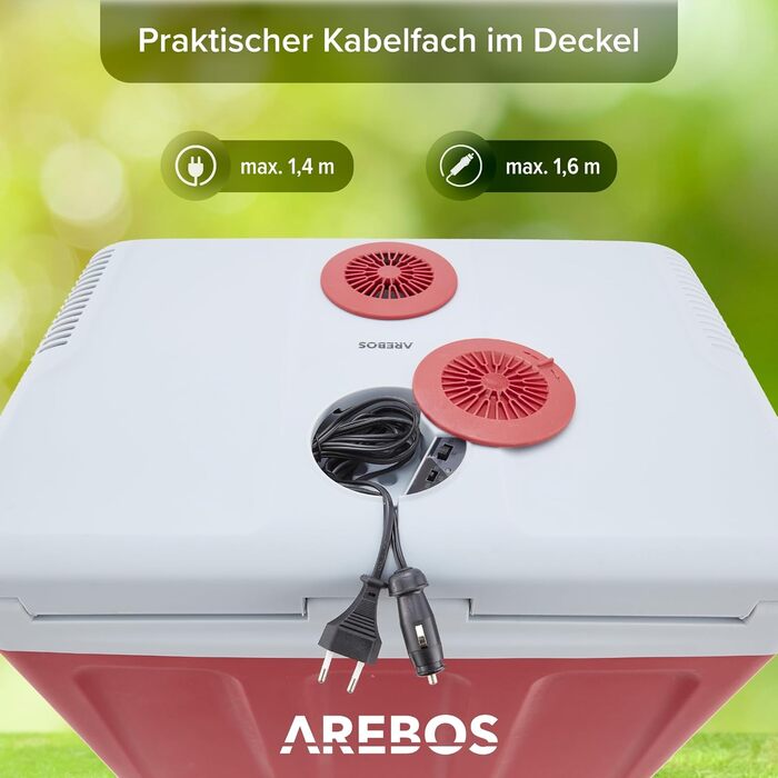 Автохолодильник 40 л червоний Arebos
