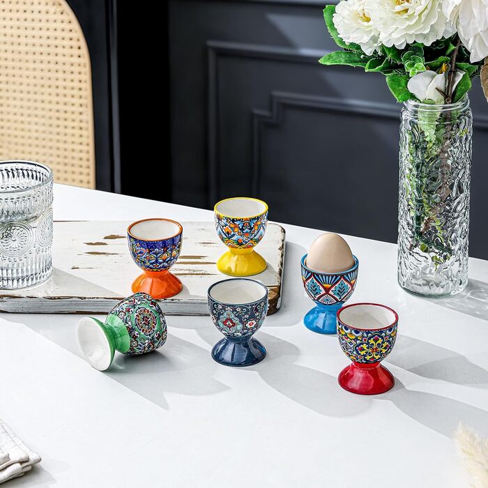 Порцелянові підставки для яєць 6 шт HENXFEN LEAD