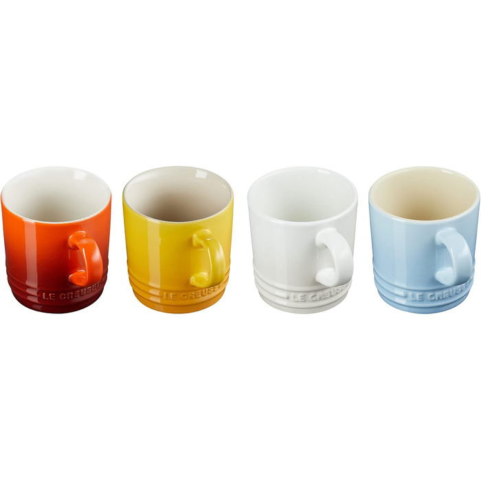 Набор из 4 кружек 350 мл, разноцветный Elements Le Creuset