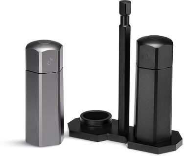 Набор мельниц для соли и перца с держателем HexClad