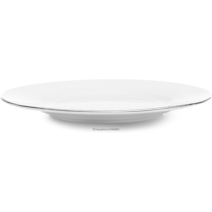 Набор посуды konsimo на 12 персон - Набор MUSCARI - Сервиз - Сервиз и наборы посуды - Сервиз Family - Обеденные тарелки, десертные тарелки и суповые тарелки - (Platinum Line, 18 шт.)