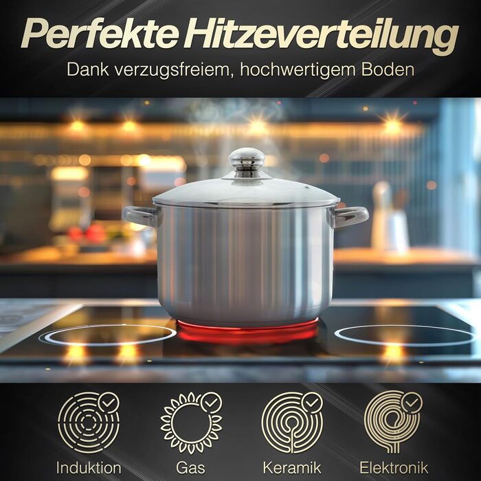 Каструля для пасти зі скляною кришкою 24 см Beyond